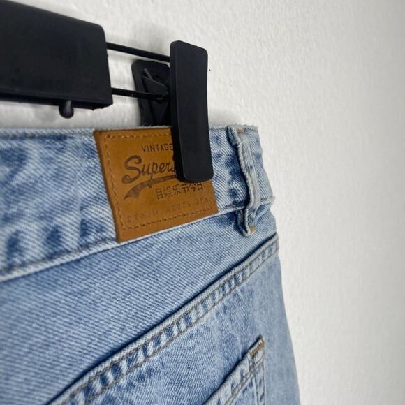Superdry Womens Skirt Size 28 Light Wash Denim Blue Jean Unlined Casual Pockets - Picture 16 of 16